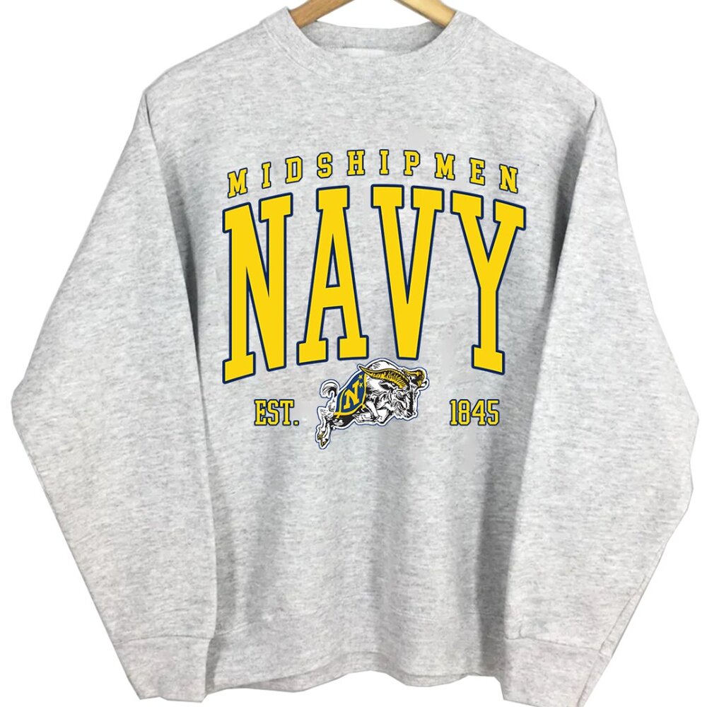 NCAA Navy Midshipmen Varsity Sports Teams Shirt Sweatshirt Retro Sweater